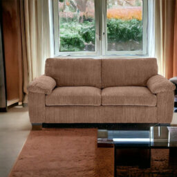BlissFurniture Ltd Jumbo Cord Amalfi 3 Seater Sofa Stylish And Spacious Sofa For Modern Living Rooms Soft Cushions & Cozy Soft Cord Fabric In Beige - thumbnail 4