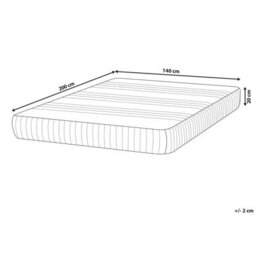 Beliani Latex Foam Mattress Fantasy H2/3 Medium 140 X 200 Cm (Eu Double) - thumbnail 3