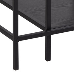 Furniture To Go Seaford Black Metal Coffee Table Set With Glass Top - thumbnail 7