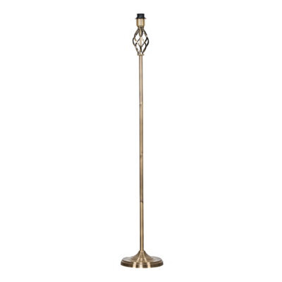 Valuelights Memphis Traditional Antique Brass Barley Twist Floor Lamp Base - image 1
