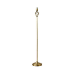 Valuelights Memphis Traditional Antique Brass Barley Twist Floor Lamp Base - thumbnail 6
