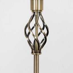 Valuelights Memphis Traditional Antique Brass Barley Twist Floor Lamp Base - thumbnail 2