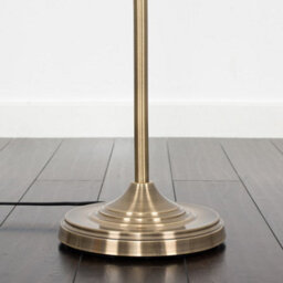 Valuelights Memphis Traditional Antique Brass Barley Twist Floor Lamp Base - thumbnail 3