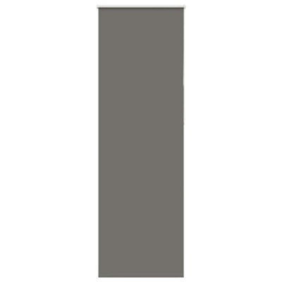 Berkfield Durable Roller Blind Blackout Grey 85X230 Cm Fabric Width 80.7 Cm Polyester - image 1