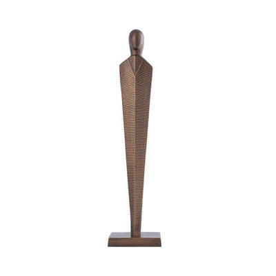 Vanity Living 53Cm Bronze Metal Aluminium Sculpture Modern Decorative Art Statue For Living Room, Office & Table Decor - image 1