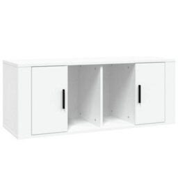 Berkfield Tv Cabinet White 100X35X40 Cm Engineered Wood - thumbnail 2