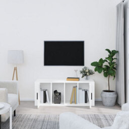 Berkfield Tv Cabinet White 100X35X40 Cm Engineered Wood - thumbnail 3