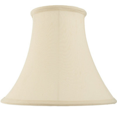 "22"" Round Bell Handmade Lamp Shade Cream Fabric Classic Table Light Bulb Cover" - image 1
