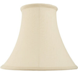 "22"" Round Bell Handmade Lamp Shade Cream Fabric Classic Table Light Bulb Cover"