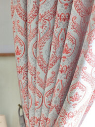 Luxury Living Victoria Room Darkening Ring Top Curtains Red - thumbnail 5