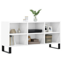 Berkfield Tv Cabinet High Gloss White 103.5X30X50 Cm Engineered Wood - thumbnail 3