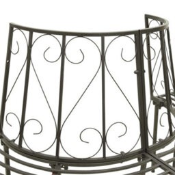 Vidaxl Garden Half Round Tree Bench 160 Cm Steel - thumbnail 5