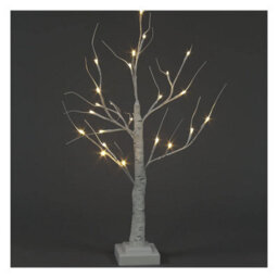 Snowtime Christmas Tree Light Up Decoration White Birch 24 Warm White Leds Indoor 60Cm - thumbnail 4