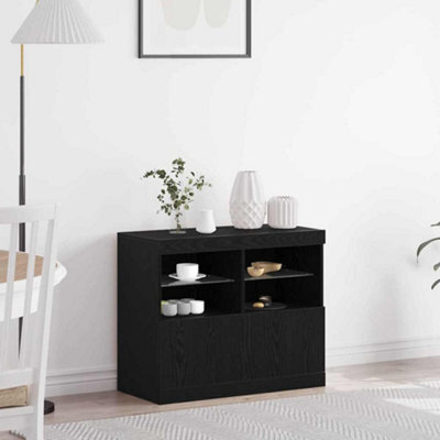 Walplus Sideboard Black 81 X 37 X 67 Cm Engineered Wood - image 1