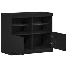 Walplus Sideboard Black 81 X 37 X 67 Cm Engineered Wood - thumbnail 4