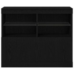 Walplus Sideboard Black 81 X 37 X 67 Cm Engineered Wood - thumbnail 6