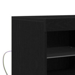 Walplus Sideboard Black 81 X 37 X 67 Cm Engineered Wood - thumbnail 8