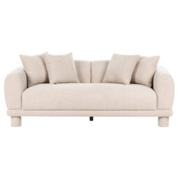 Beliani Sofa 3 Seater Pori Boucle Beige - thumbnail 4