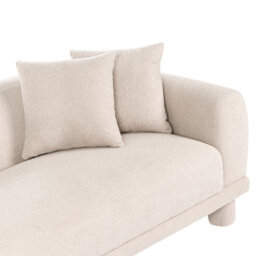 Beliani Sofa 3 Seater Pori Boucle Beige - thumbnail 8