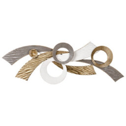 Beliani Wall Decor Timahoe Metal 31 Cm Gold - thumbnail 1