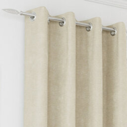 Enhanced Living Knightsbridge 100% Blackout, Thermal Cream Curtains With Eyelet Header (Pair) - 66X54 Inch (168X137Cm) - thumbnail 2