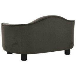Berkfield Sturdy Dog Sofa Dark Grey 67X47X36 Cm Plush - thumbnail 6