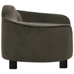 Berkfield Sturdy Dog Sofa Dark Grey 67X47X36 Cm Plush - thumbnail 5