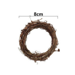Christmas Natural Dried Rattan Wreath Xmas Garland Door And Decor - thumbnail 2