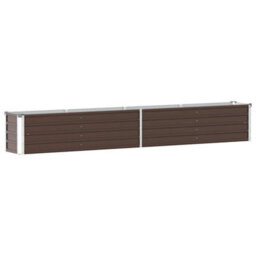 Walplus Garden Raised Bed Galvanised Steel 320X40X45 Cm Brown - thumbnail 2