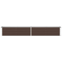 Walplus Garden Raised Bed Galvanised Steel 320X40X45 Cm Brown - thumbnail 4