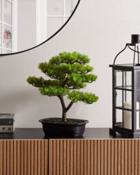 Beliani Artificial Plant Pine 37 Cm Green - thumbnail 2