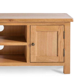 Surrey Oak 120 Large Tv Unit - Fully Assembled By Roseland Furniture - thumbnail 8
