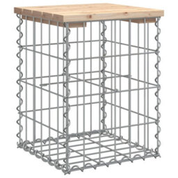 Vidaxl Garden Bench Gabion Design 33X31X42 Cm Solid Wood Pine Garden Benches - thumbnail 2