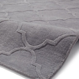 Silver Geometric Handmade Modern Rug Easy To Clean For Living Room And Bedroom-120Cm X 170Cm - thumbnail 2