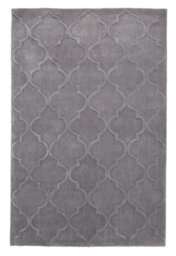 Silver Geometric Handmade Modern Rug Easy To Clean For Living Room And Bedroom-120Cm X 170Cm - thumbnail 3