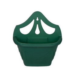 31Cm Wall Hanging Planter Plastic Venetian Flower Pot Forest Green Garden Basket