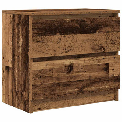 Berkfield Durable Tv Cabinet Old Wood 60X35X54 Cm Engineered Wood