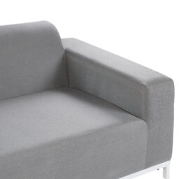 Beliani Garden Sofa 2 Seater Rovigo Grey - thumbnail 6