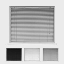 Caecus Blinds Aluminium Venetian Blinds Silver 210Cm X 150Cm