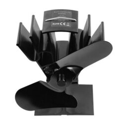Hearth And Home Heat Powered Stove Fan Black (One Size) - thumbnail 3