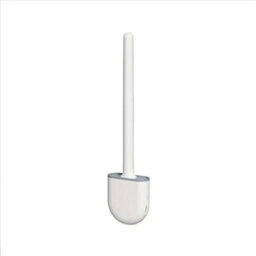Nes Home Silicone Toilet Brush With Wall Mounted Toilet Brush Holder White