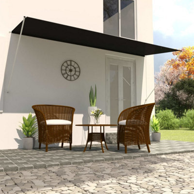 Berkfield Retractable Awning 400X150 Cm Anthracite - image 1