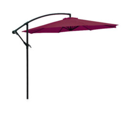 Sundaze 3M Wine Red Banana Parasol Cantilever Hanging Parasol Umbrella With Crank Function, Base Weights - thumbnail 3