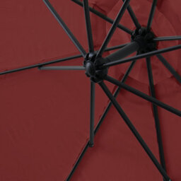 Sundaze 3M Wine Red Banana Parasol Cantilever Hanging Parasol Umbrella With Crank Function, Base Weights - thumbnail 5