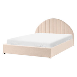 Beliani Ottoman Bed Chadenet Boucle Light Beige 140 X 200 Cm (Eu Double) - thumbnail 6