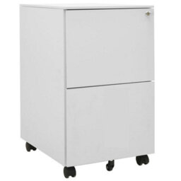 Vidaxl Mobile File Cabinet Light Grey 39X45X67 Cm Steel