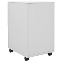 Vidaxl Mobile File Cabinet Light Grey 39X45X67 Cm Steel - thumbnail 4