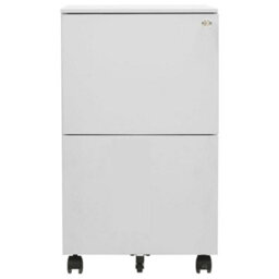 Vidaxl Mobile File Cabinet Light Grey 39X45X67 Cm Steel - thumbnail 2