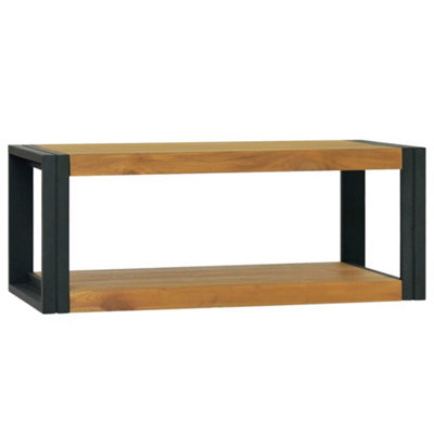 Berkfield Bathroom Cabinet 90X45X35 Cm Solid Wood Teak - image 1