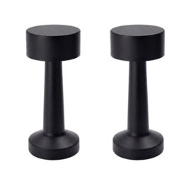 Urbn-Living Urbnliving Rechargeable Led Touch Table Lamp With Usb Charging - Black Set Of 2